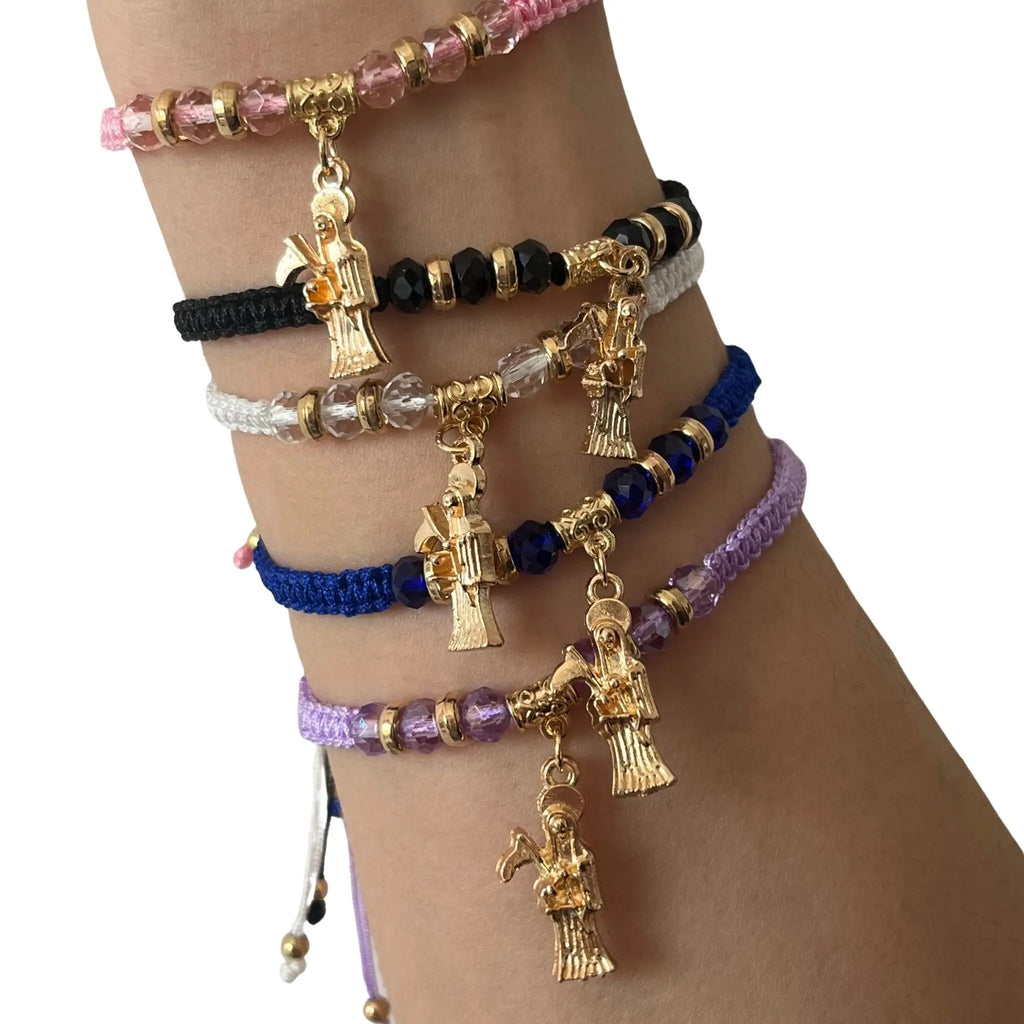 Adjustable Colorful Alloy Stone Reaper Bracelet