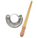 MeasuTool Set Metal US Size Metal for Measuring Ring Finger Sizer Kit