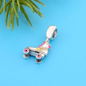 925 Sterling Silver High Heels Charm for Bracelet Necklace