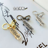 Skateboard Pendant Keychain Men's Hip-hop Stainless Steel Chain Keychain