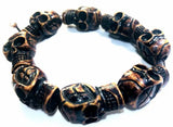 Vintage Gothic Punk Skull Men's Bracelet Steampunk Bangle