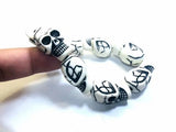 Skeleton Bracelet Vintage Gothic Punk Skull Men's Band Steampunk Bangle