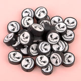 Skeleton Clay Beads Halloween DIY Jewelry Making 30-120pcs