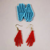 Skeleton Hand Earring Resin Mold for Jewelry Making