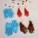 Skeleton Hand Earring Resin Mold for Jewelry Making