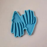 Skeleton Hand Earring Resin Mold for Jewelry Making