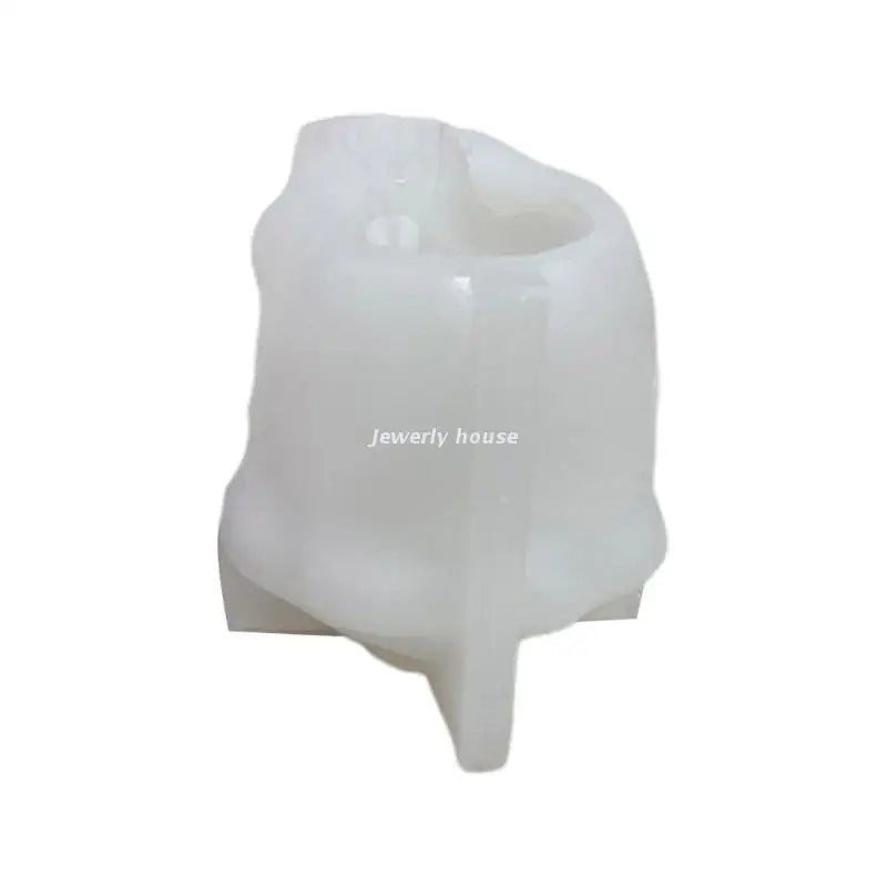3D Rose Skull Silicone Mold for Candle Resin Casting