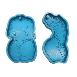 Sexy Woman Keychain Epoxy Resin Mold Silicone Mould DIY Crafts