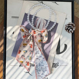 Long Skinny Scarf For Women Neck Tie Tie Scarf