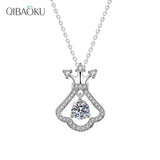 Skirt Shape Necklace 925 Sterling Silver Moissanite Pendant Necklace