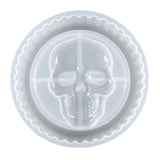 Skull Ashtray Crystal Epoxy Resin Mold Round Storage Box Silicone Mould