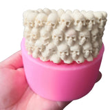 Skull Ashtray Epoxy Resin Mold Plant Flower Pot Silicone Mould DIY Crafts