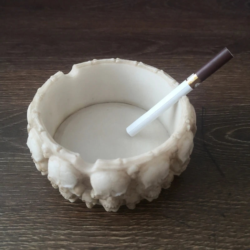 Skull Ashtray Epoxy Resin Mold Storage Box DIY Crafts Container Silicone Mould