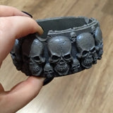 Skull Ashtray Epoxy Resin Mold Storage Box Silicone Mould DIY Crafts Decorations