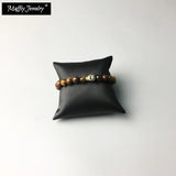 Skull & Tiger's Eye Bracelet, Europe Style Punk Jewelry, 2018 Gift