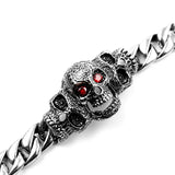 Skull Biker Men's Bracelet 316L Stainless Steel