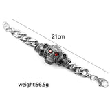Skull Biker Men's Bracelet 316L Stainless Steel