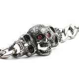 Skull Biker Men's Bracelet 316L Stainless Steel