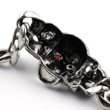 Skull Biker Men's Bracelet 316L Stainless Steel