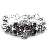 Skull Biker Men's Bracelet 316L Stainless Steel