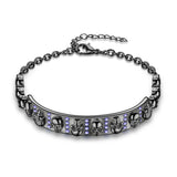 Skull Crystal Zircon Bracelet Women Skeleton Charm Jewelry Gift