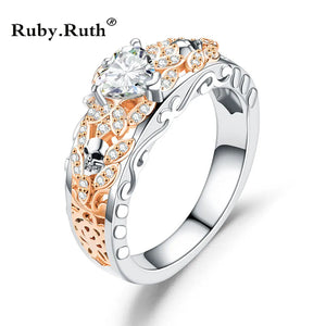 Skull Heart Rings CZ Love Forever And Punk Ring For Women Party Gift