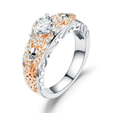 Skull Heart Rings CZ Love Forever And Punk Ring For Women Party Gift