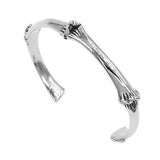 Skull Bones Biker Bangle Stainless Steel Punk Jewelry Men Boy Bracelet