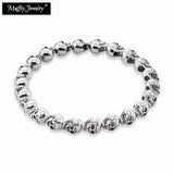 Skull Bracelet, Europe Style, DIY Jewelry Accessories, 2017 Gift In Silver