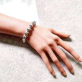 Skull Bracelet Europe Style DIY Jewelry Accessories in 925 Sterling Silver