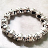 Skull Bracelet Europe Style DIY Jewelry Accessories in 925 Sterling Silver