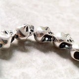 Skull Bracelet Europe Style DIY Jewelry Accessories in 925 Sterling Silver
