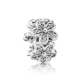 Skull Daisy Fish Juice Charm 925 Silver Charms Bracelet DIY