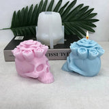 Skull Epoxy Mold DIY Candle Resin Halloween Decoration