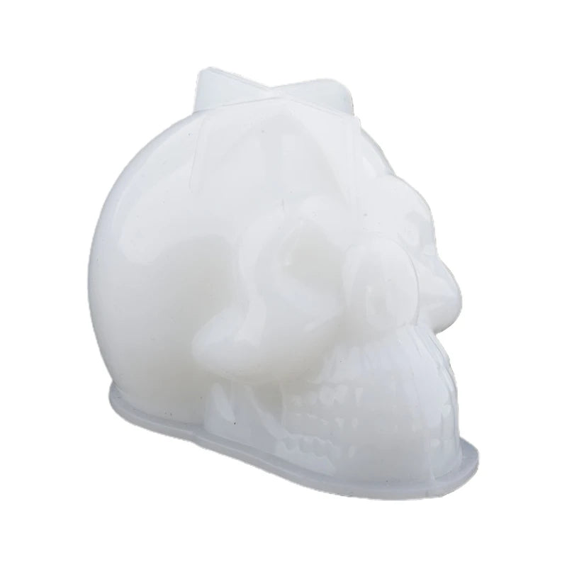 Skull Epoxy Resin Mold DIY Crafts Soap Plaster Casting Tool