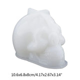 Skull Epoxy Resin Mold DIY Crafts Soap Plaster Casting Tool