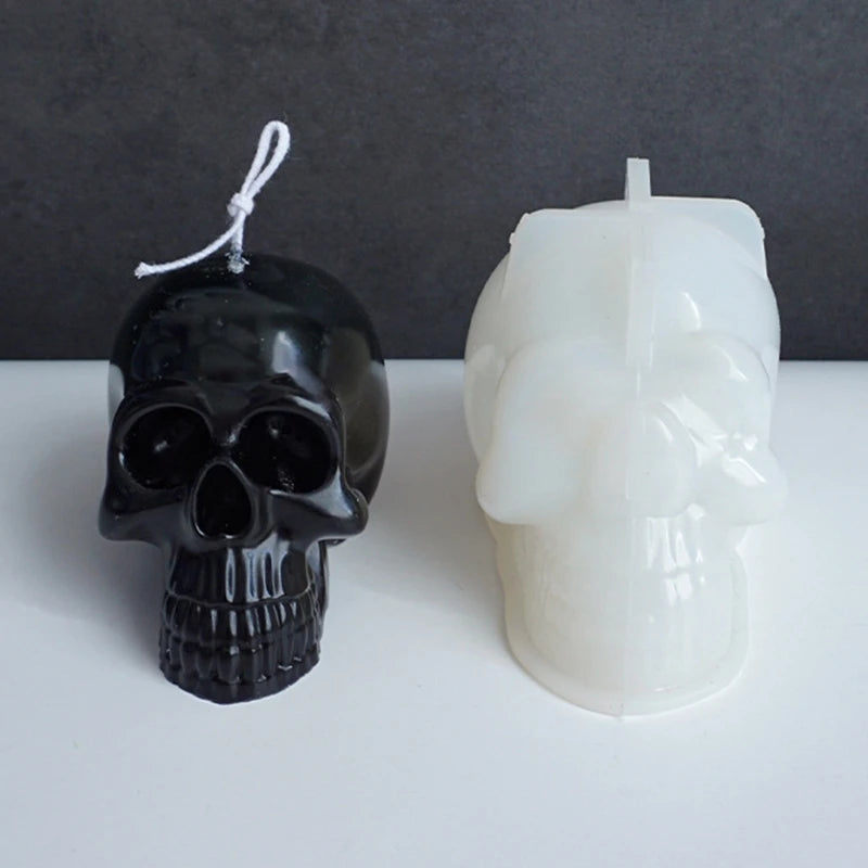 Skull Epoxy Resin Mold Halloween Candle Silicone Mould DIY Crafts