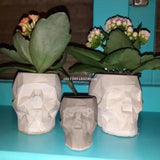 Skull Flower Pot Mold 3D Resin Epoxy Mould Craft Soap Home Decor