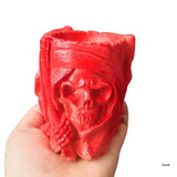 Skull Flowerpot Candle Soap Mould DIY Candle Epoxy Mold