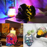 Skull Flowerpot Silicone Soap Craft Mold DIY Soap Dropship