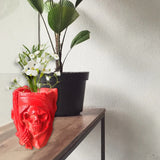 Skull Flowerpot Silicone Mold Pen Holder Resin Craft DIY Jewelry Making Tool