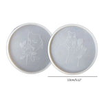 Skull Ghost Coaster UV Epoxy Resin Mold Cup Mat Silicone Mould DIY Crafts