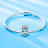 Tribal Chief Skeleton 925 Silver Bead for DIY Jewelry