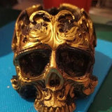 Skull Head Ashtray Epoxy Resin Mold Silicone Mould DIY Crafts