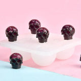 Skull Head Silicone Casting Molds DIY Resin Beads Bracelet Jewelry Tools