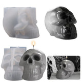 Skull Head Candel Soap Silicone Mold Skeleton Head Desk Decoration Resin Mold