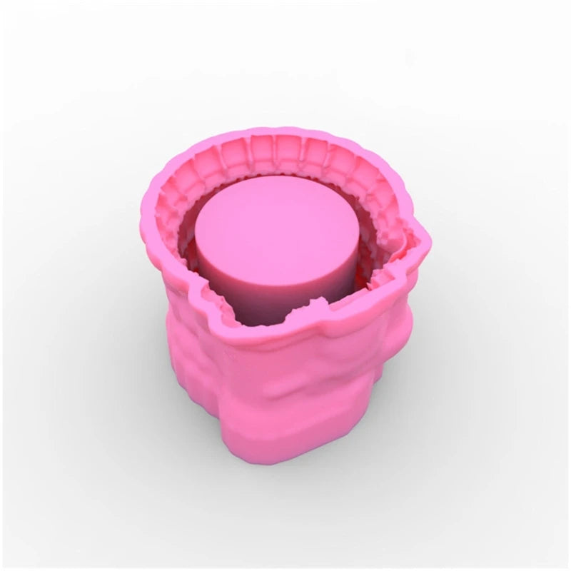 Skull Head Planter Container Resin Mold for Halloween Party Ornaments