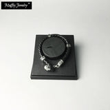 Skull Leather Bracelet, Europe Style Good Jewelry For Soul Women