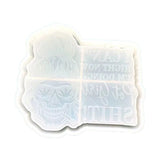 Skull Makeup Box Resin Mold Fruit Tray Epoxy Jewelry Holder Silicone Mould