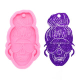 Skull Keychain Epoxy Resin Mold Silicone Mould